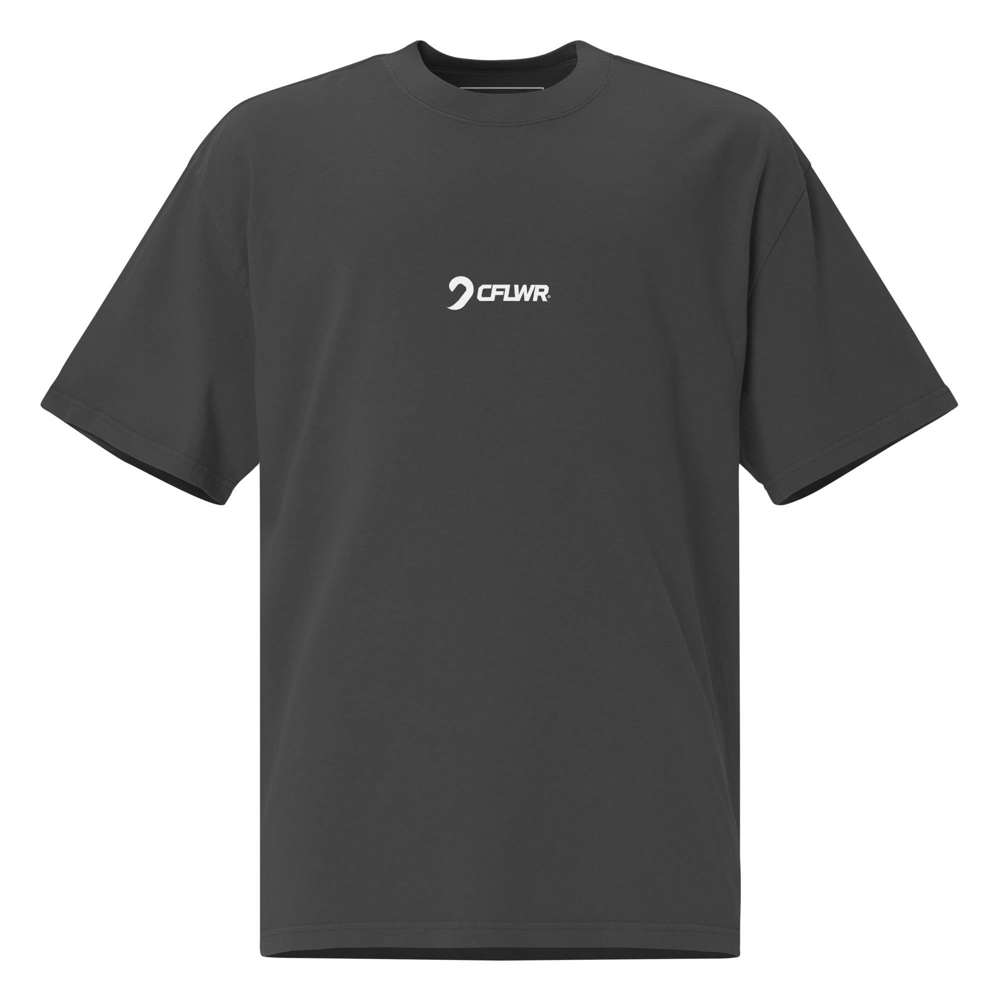 "TWO!" OVERSIZED TEE - FADED BLACK
